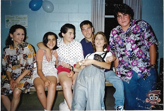 Hanging out with friends of different nationalities (circa 1993)