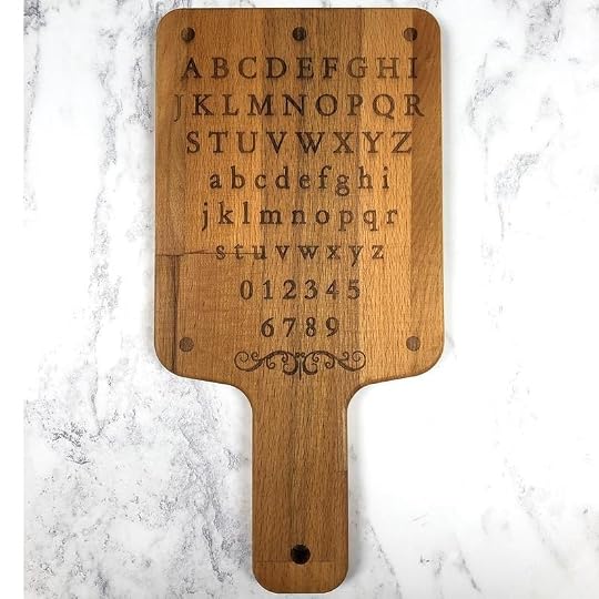 Alphabet & Numbers Tudor Style Hornbook Board Learning Letters image 0