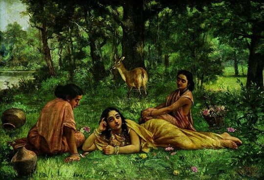 Shakuntala Pathralekhanam Painting