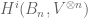 H^i(B_n, V^{\otimes n})