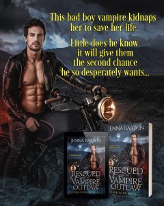 This bad boy vampire kidnaps her to save her life. Little does he know it will give them the second chance he so desperately wants...Release Day! With Image of book cover.