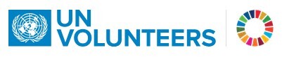 Logo of UN Volunteers featuring the United Nations emblem and the text 'UN VOLUNTEERS' alongside a circular graphic representing the Sustainable Development Goals.