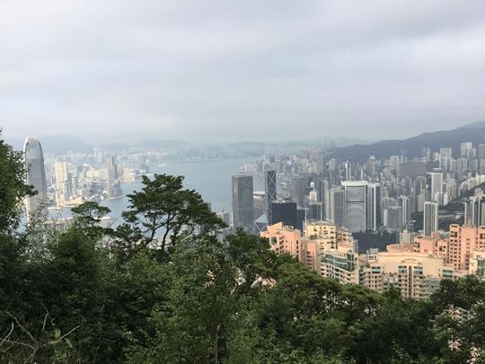 The view from Victoria Peak in Hong Kong, a key setting of Do Not Keep Silent: a Hong Kong Protest Novel by Anthony Addis
