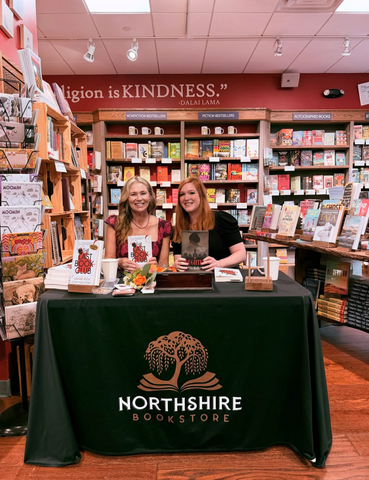 Joanne Rock and Joanna Margaret, mystery authors at Northshire Books in Saratoga, NY