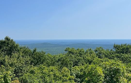 A view Southeast from Wachusett Mountain on a completely clear July day. 