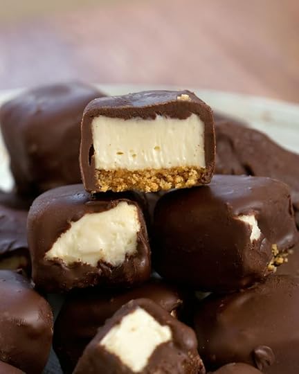 Chocolate Covered Cheesecake Squares