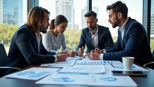 Austin real estate due diligence team analyzing seller financing charts and data