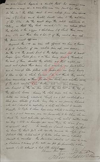 A handwritten letter detailing observations and experiences related to the management of an event, discussing children, government officers, and logistical issues faced during the event.