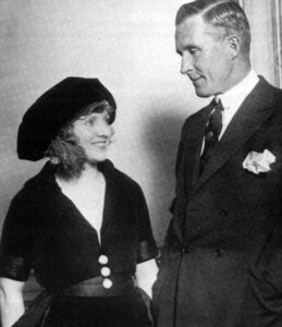 Mary Miles Minter and William Desmond Taylor, ca. 1919. Public Domain.