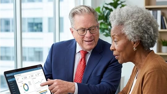 Analytical professionals finding red flags during due diligence document audit.