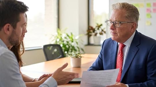 Organized small business owner prepping labeled financial documents for sba buyer review