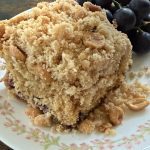 Concord grape peanut butter cake
