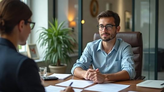 Hopeful business buyer reviewing SBA loan paperwork with a banker – Buyer financeability scrutiny for Christian business acquisition