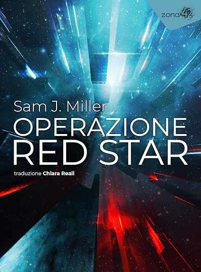Cover of OPERAZIONE RED STAR, showing blue and red rectangular blurs in space