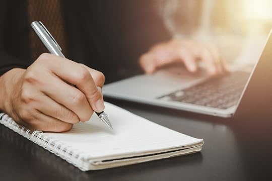 someone typing on a computer