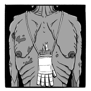 Vignetta del fumetto Peace di Simone Angelini