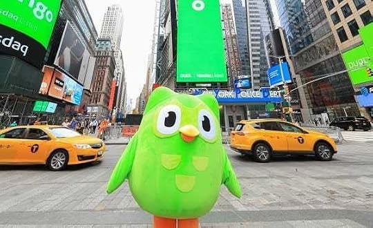 The Duolingo owl wants you to make him your deity.