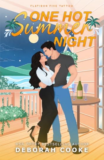 One Hot Summer Night, book three of the Flatiron Five Tattoo series of small town romances by Deborah Cooke