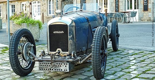 Amilcar with an engine crank