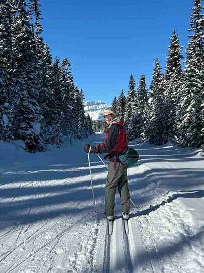 cross country skier on a trail