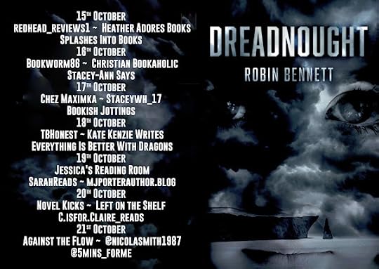 Full tour banner showing participating bloggers and tour dates 15th to 21st October 2026