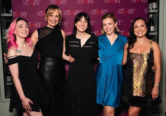 Authors Erin Baldwin, Cynthia W. Gentry, Kelly Young Chang, April Vellacott, and Kristen Chaudière at the akaSTORY launch.