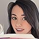 Brunette with Books